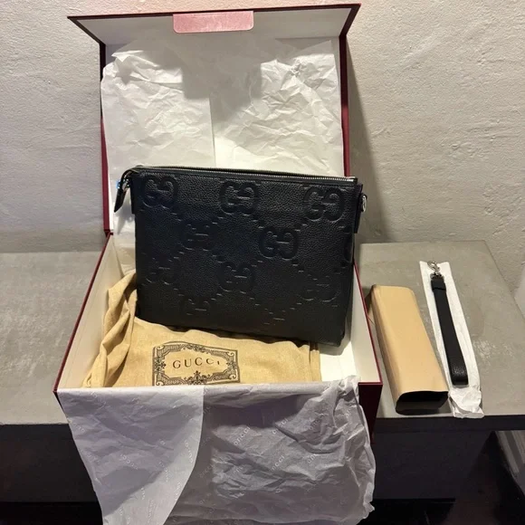Gucci Medium Jumbo GG Messenger / Pouch Bag - Picture 1 of 11